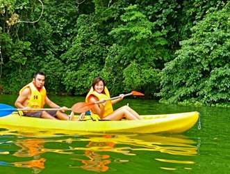 kayaking at Lake Danao